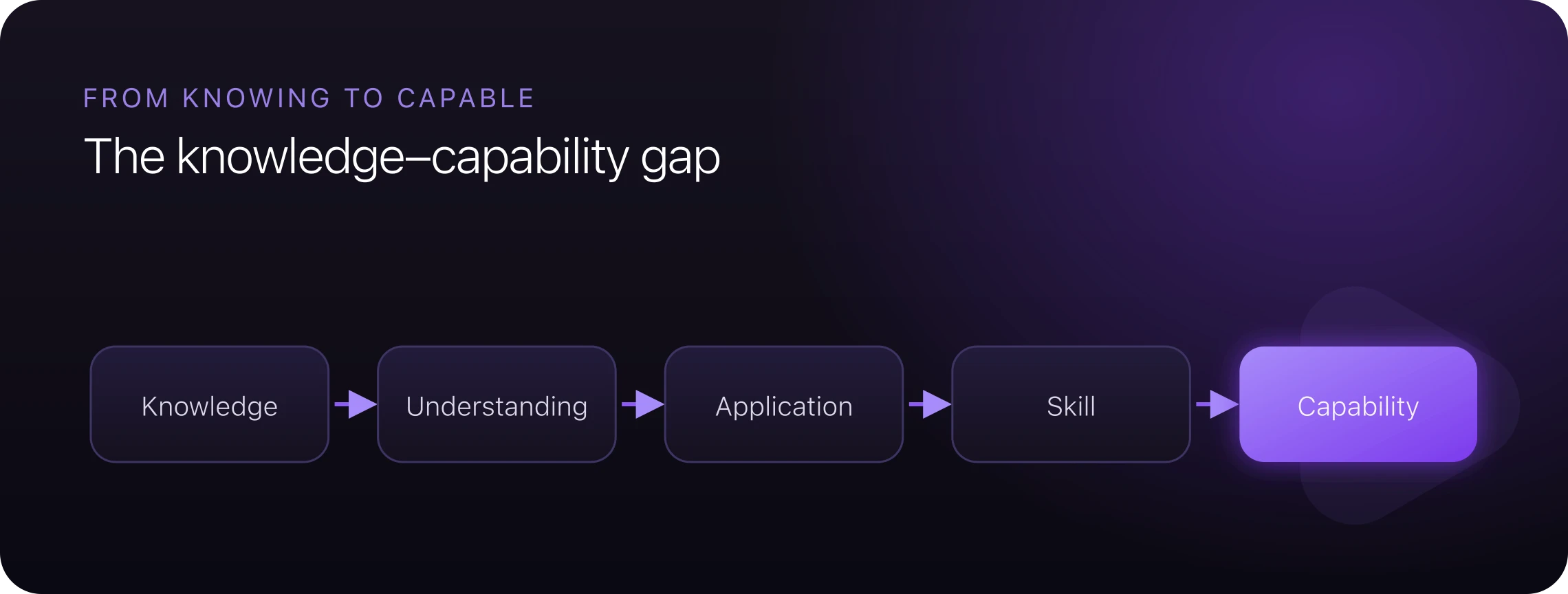 The knowledge–capability gap